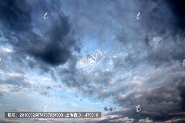 云彩,天空,清晨,黎明,藍天