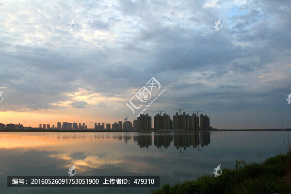 大慶,龍鳳濕地,清晨,朝霞