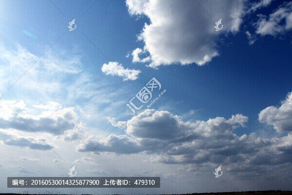 藍(lán)天,白云,云彩,天空,云,天