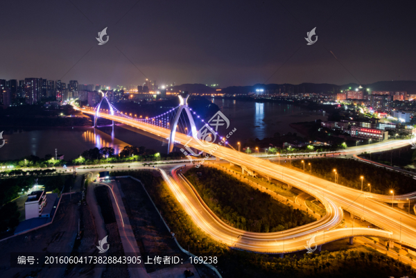 南寧,英華大橋夜景