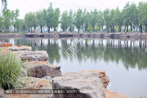 河岸風(fēng)景,水塘,水池