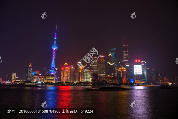 上海陸家嘴夜景