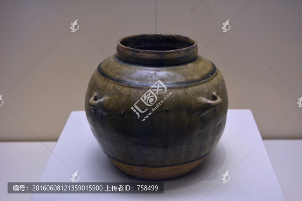 東漢青瓷四系罐