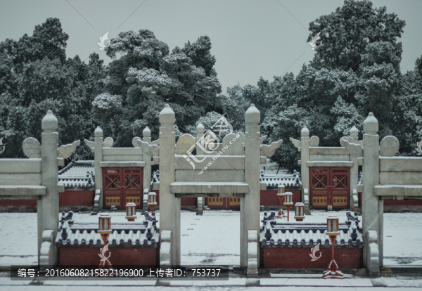 地壇方澤壇雪景