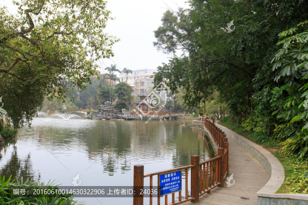 欽州中山公園,親水步道
