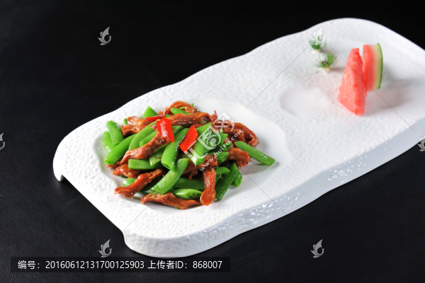 甜豆臘鴨舌