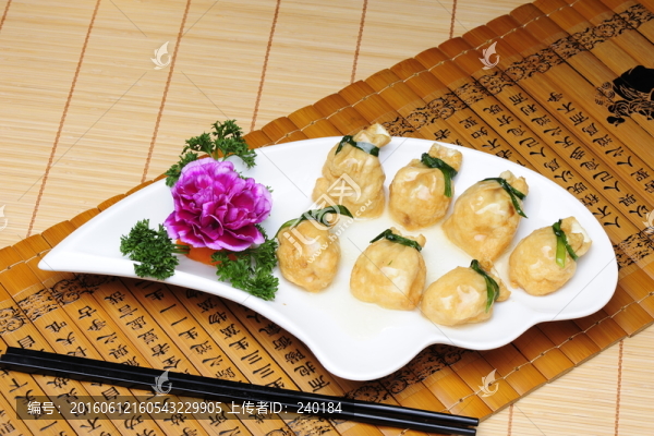菜譜素材金牌布袋