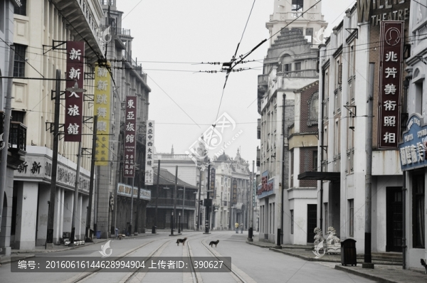 老上海南京路街景