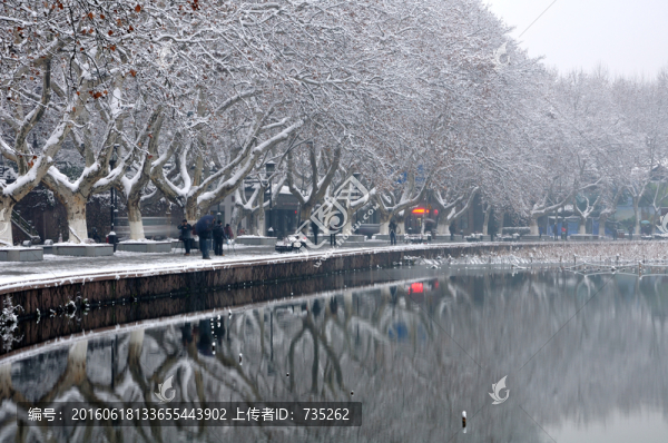杭州西湖雪景