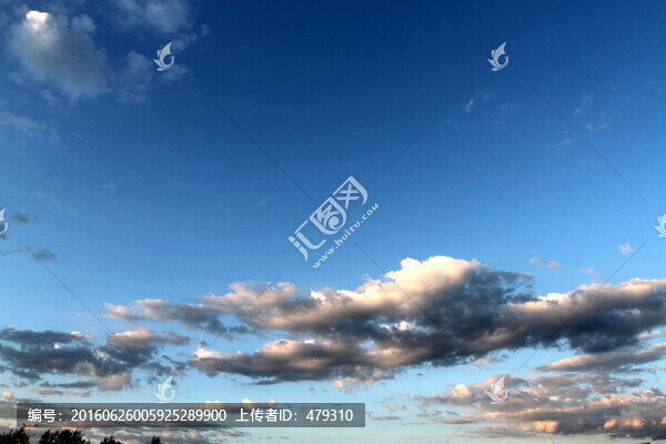 天空,云彩,藍天,晚霞,天氣