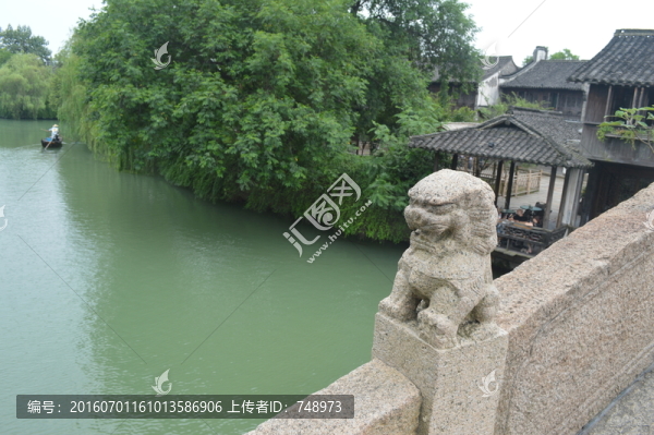 上海,古鎮(zhèn),河流,小溪
