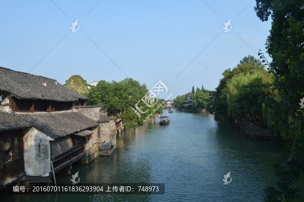 上海,古鎮(zhèn),河流,小溪