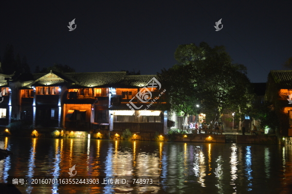 上海,古鎮(zhèn),夜景