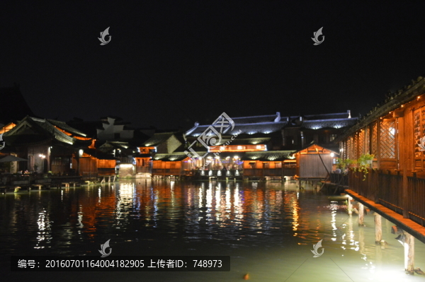 上海,古鎮(zhèn),夜景