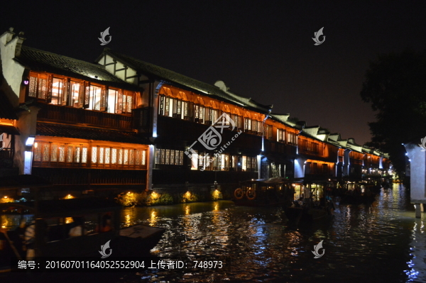 上海,古鎮(zhèn),夜景