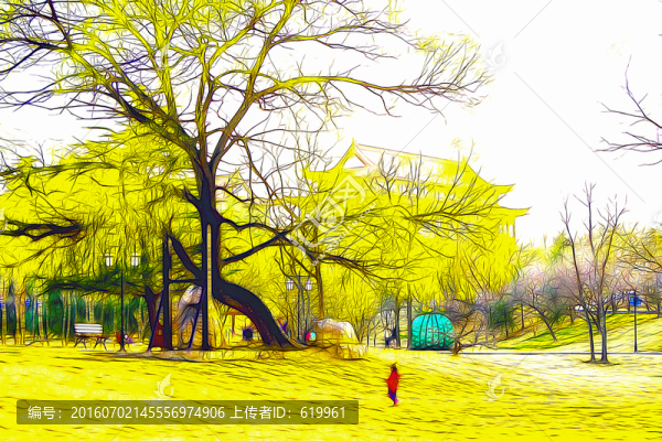 公園裝飾畫