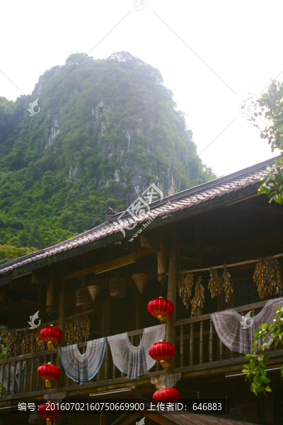 壯族民居,古建筑,瓦房,廣西
