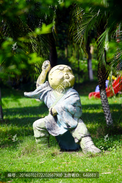 小和尚,雕塑