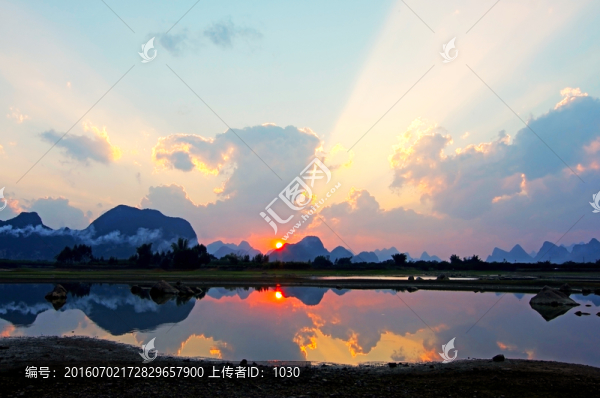 湖景,湖泊
