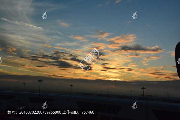 吉隆坡機(jī)場彩霞