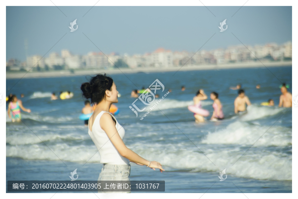 海邊美女