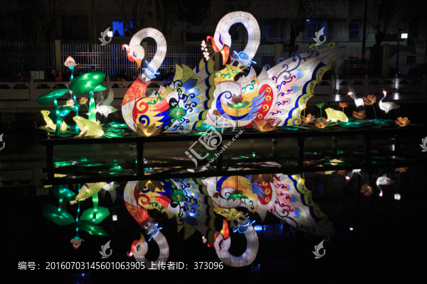 天鵝元宵燈
