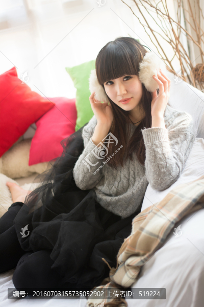 室內(nèi)小清新美女