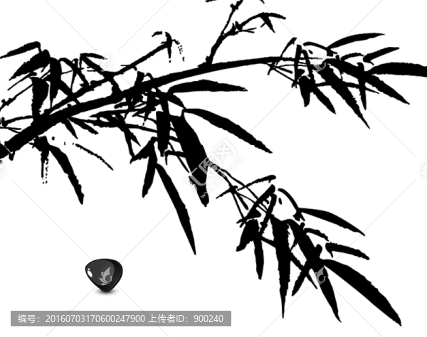 水墨,竹子