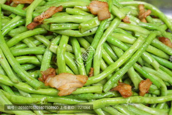 農(nóng)家菜,蒜蓉花肉炒豆角
