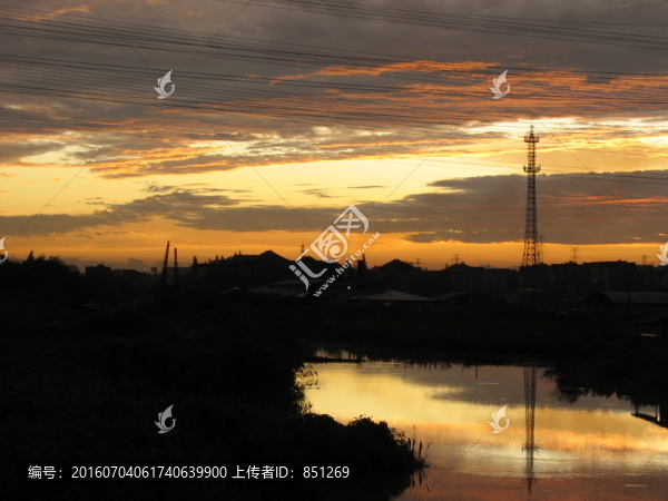 雨后霞光