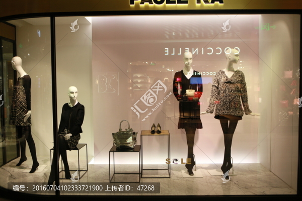 服裝店,陳列,裝修,商場