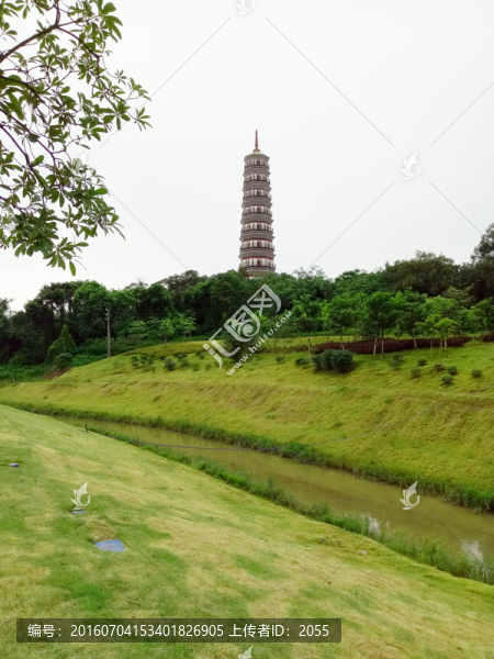 廣州水博苑,廣州琶洲塔