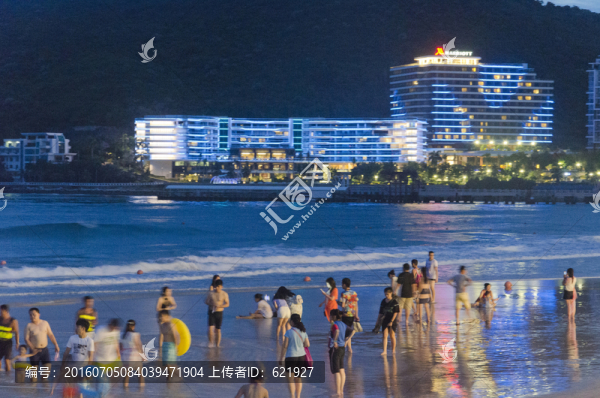 海灘夜景