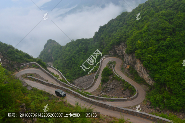 太行山上的盤山路
