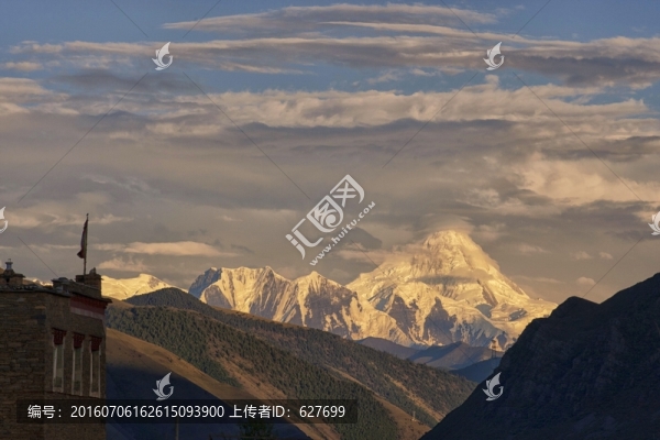 貢嘎夕陽