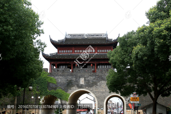 蘇州山塘街,閶門城樓