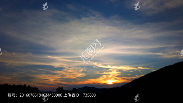 晚霞朝霞