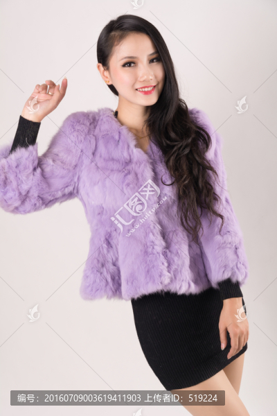 棚拍美女模特