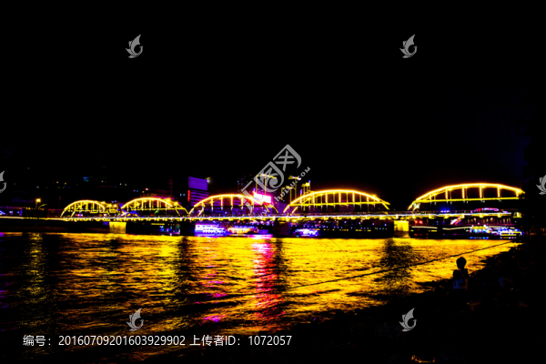 蘭州黃河鐵橋夜景