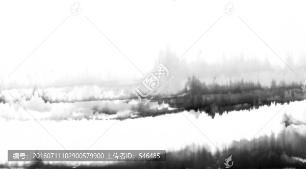 簡(jiǎn)約,水墨山水（合層）