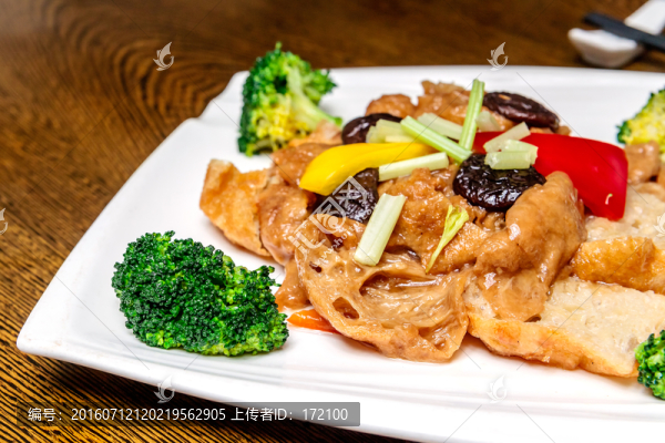 冬菇香焗面筋2
