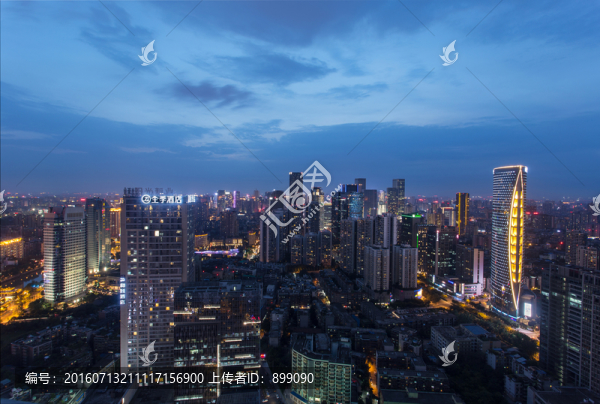 成都夜景全景高清