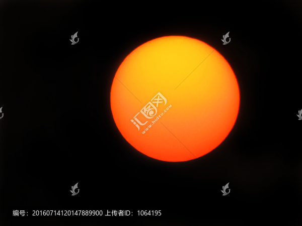 火紅的太陽高清素材