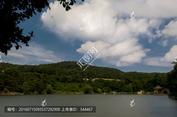 水庫,白云,風(fēng)光,魯山,慢門
