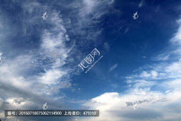 天空,云彩,藍(lán)天,白云,清晨
