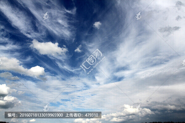天空,云彩,藍(lán)天,白云,清晨