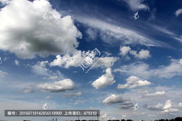 天空,云彩,藍(lán)天,白云,清晨