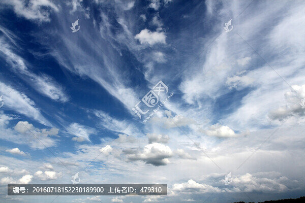 天空,云彩,藍(lán)天,白云,清晨