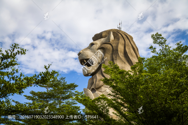 圣淘沙魚尾獅塔