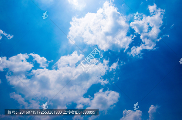 藍(lán)天白云背景